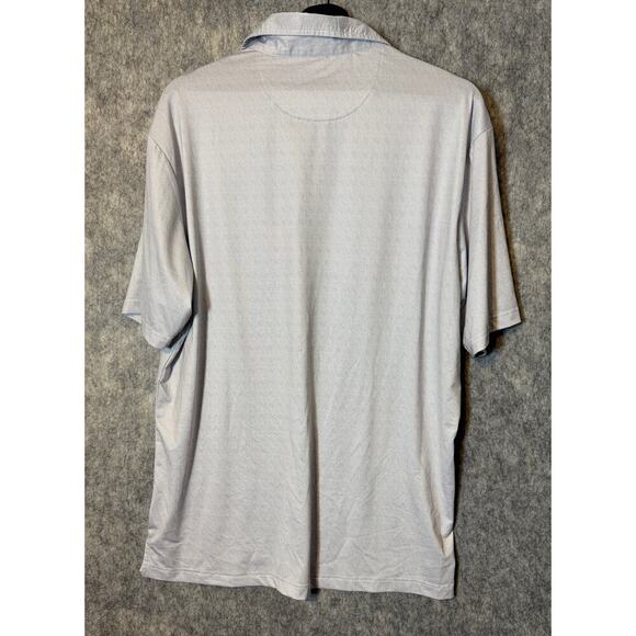 Tailor Byrd Golf Mens XXL Geometric Print Gray Performance Golf Polo - Picture 4 of 5